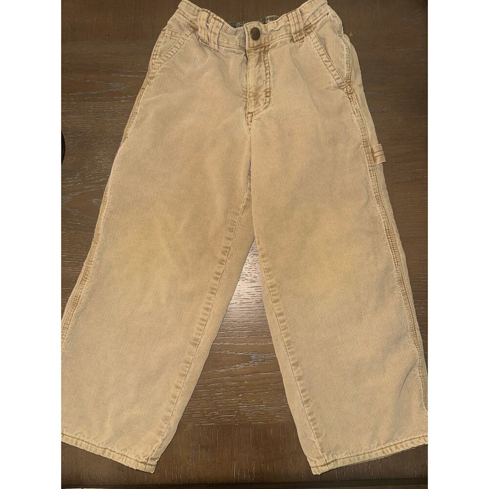 Boys 4T OshKosh tan courderoy pants with flannel lining